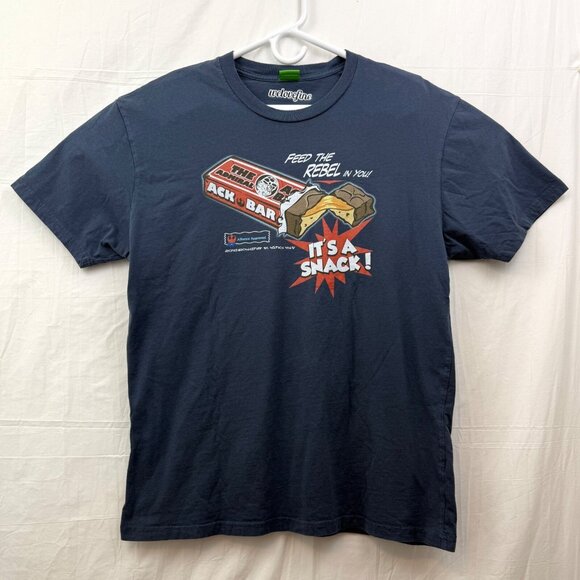 WeLoveFine Star Wars Ack-Bar It's A Snack Tee Unisex XL Gray - Picture 1 of 8